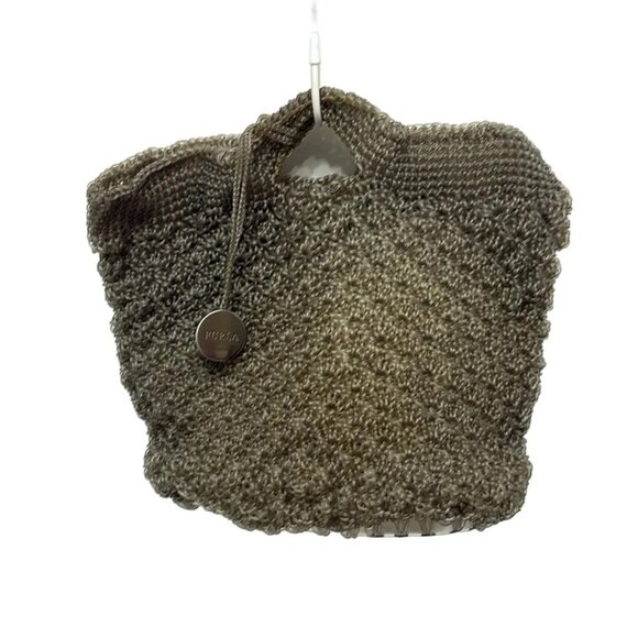 Auth FURLA - Brown Clear Rubber Vinyl Tote Bag - Picture 1 of 9